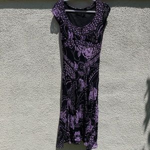 Lola P. Purple Lavender Floral 90s Y2K Dress